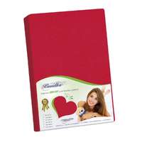 Bellatex Kamilka Jersey lepedő piros, piros, 90 x 200 cm