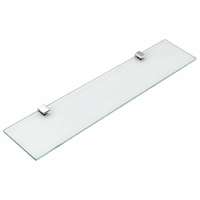 Aqualine AQUALINE SB115 Samba üveg polc 50 cm, ezüst