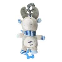 Baby Mix Baby Mix rénszarvas gyerek zenélő plüss játék csipesszel, 24 cm