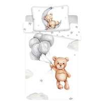 Jerry Fabrics Gyermek pamut ágynemű kiságyba - Mackó baby, 100 x 135 cm, 40 x 60 cm