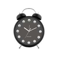 Karlsson Karlsson 6019BK design asztali óra/ébresztőóra,fekete, átmérő 30 cm, fekete