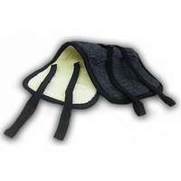 4-Home Kétoldalas, fűzős gyapjú vesemelegítő, sötétszürke