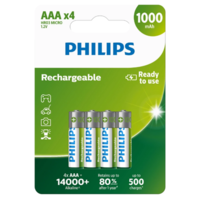 Philips Philips AAA 1,2 V újratölthető elem, 4 db