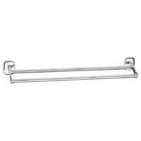 Aqualine AQUALINE RB111 Rumba dupla törülközőtartó,60 cm, ezüst