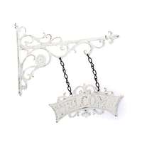 4-Home Welcome felakasztható öntöttvas felirat 27,5 x 26 cm, fehér