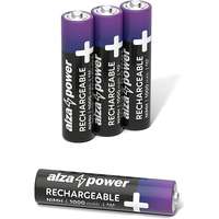 AlzaPower AlzaPower Rechargeable HR03 (AAA) 1000 mAh 4 darab környezetbarát dobozban