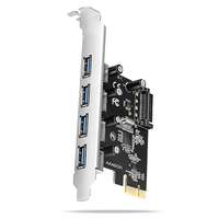 AXAGON AXAGON PCEU-430RS, 4x USB 5Gbps port, PCIe card, SATA power, SP