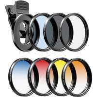 Apexel Apexel 52mm Filter Kit--Grad Red/Blue/Yellow/Orange/ND32/Star Filter/CPL