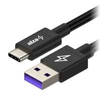 AlzaPower AlzaPower RapidCore USB-A to USB-C 100W Huawei Super Charge 1m, fekete