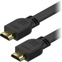 AlzaPower AlzaPower Flat HDMI 1.4 High Speed 4K, 1m - fekete