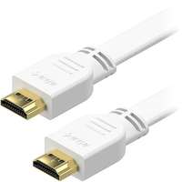 AlzaPower AlzaPower Flat HDMI 1.4 High Speed 4K, 1m - fehér