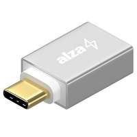 AlzaPower AlzaPower USB-C (M) to USB-A (F) 3.0 OTG ezüst