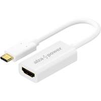 AlzaPower AlzaPower USB-C (M) - HDMI 2.0 4K 60Hz (F) 0.1 m, fehér