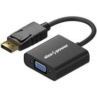 AlzaPower AlzaPower DisplayPort (M) to VGA (F) 0,18m, matt fekete