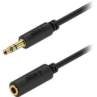 AlzaPower AlzaPower Core Audio 3,5 mm Jack (M) to 3,5 mm Jack (F), 1m - fekete