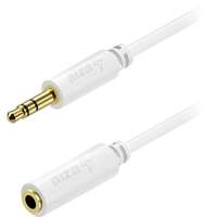 AlzaPower AlzaPower Core Audio 3,5 mm Jack (M) to 3,5 mm Jack (F), 2m - fehér
