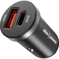 AlzaPower AlzaPower Car Charger P100 USB-A + USB-C Power Delivery 35W - fekete