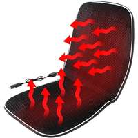 COMPASS COMPASS Fűthető autóülés termosztáttal 12V BLACK MAGIC