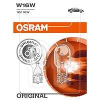 OSRAM Osram Originál W16W, 12 V, 16 W, W2.1x9.5d, 2 db