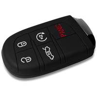 Escape6 Escape6 védő szilikon kulcstartó tok Dodge / Jeephez fekete színben