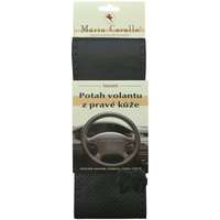 COMPASS COMPASS PERFO Varrható kormányvédő, valódi bőr, fekete