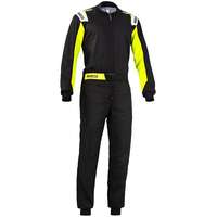 SPARCO Sparco Rookie Karting Jumpsuit, fekete/sárga, 5 mm-es méret. XXL