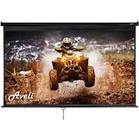 AVELI AVELI Rolós vetítővászon, 100", (16:9), fekete tok
