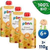 SALVEST SALVEST Ponn BIO Gyümölcsös smoothie ananásszal, 3× 110 g