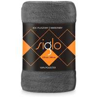 Faro FARO Siglo Mikroplüss pléd, sötétszürke, 200×220 cm
