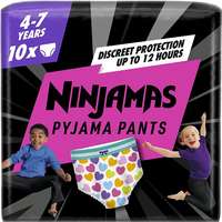 PAMPERS Pampers Ninjamas Pyjama Pants, szívecskés, 4-7 év (10 db)