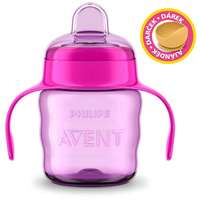 Philips AVENT Philips AVENT First Sip Classic bögre 200ml lány + ajándék Petite&Mars tál 6m+