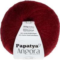 VLNIKA BELLATEX Angora Merino Papatya 100 g - 3250 bordó