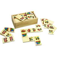 Bigjigs Toys Bigjigs Fa dominó - Közlekedési járművek