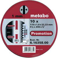 Metabo Metabo vágókorong készlet Metabo SP 115x1,0x22,23 Inox 616358000
