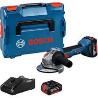Bosch Professional BOSCH 06019N9002 Professional GWS 18V-8 Akkus sarokcsiszoló + koffer, 125 mm (2×4 Ah)