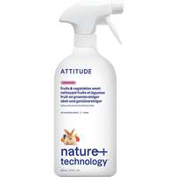 ATTITUDE ATTITUDE illatosítatlan gyümölcs- és zöldségtisztító spriccelővel 800 ml