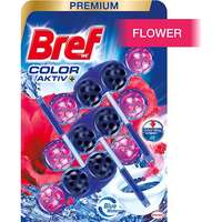 BREF BREF Color Aktiv Flower WC tisztító és illatosító 3 x 50 g