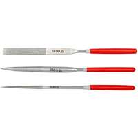 YATO YATO Tűreszelő készlet, gyémánt, 4×160 mm, 3 db