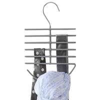 Compactor Compactor Nyakkendő- és sáltartó vállfa - csúszásgátló bevonat, 16 × 0,7 × 24,7cm