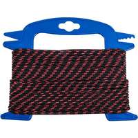 CONNEX CONNEX PP fonott kötél 1 szál, 3 mm × 20 m, piros/fekete, csévélt