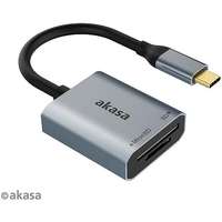 AKASA AKASA SD a microSD USB C kártya olvasó / AK-CR-10BK