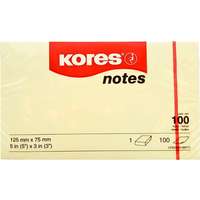 KORES KORES 125 x 75 mm, 100 lap, sárga
