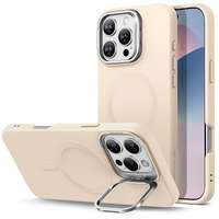 ESR ESR Cloud Soft Case with Stash Stand (HaloLock), Compatible with iPhone 16 Pro Max, Light Tan tok