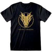 Heroes House of The Dragon - Gold Ink Skull - póló XL