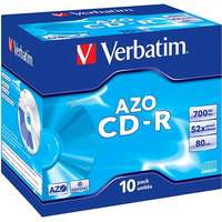 Verbatim Verbatim CD-R AZO Crystal DataLifePlus 52x, 10 db egy dobozban