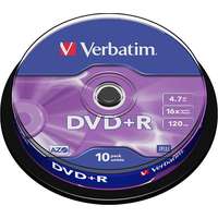 Verbatim DVD+R Verbatim 4,7 GB 16x speed, 10 db cakebox csomag