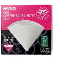 Hario Hario V60-01 (VCF-01-100W) papír kávéfilter, fehér, 100 db, DOBOZ