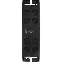 EMOS EMOS Túlfeszültség-védelem EMOS SCHUKO - 8 aljzat, 3m, fekete