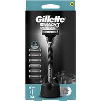 GILLETTE GILLETTE Mach3 Charcoal + fej 6 db
