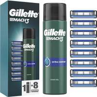 GILLETTE GILLETTE Mach3 8 db + 200 ml-es borotvagél